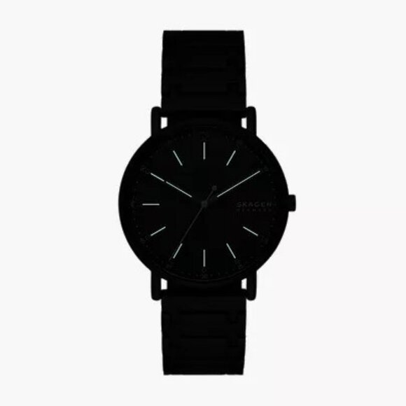 Signatur Three-Hand Midnight Stainless Steel Bracelet Watch - SKW6914 - Picture 5 of 5